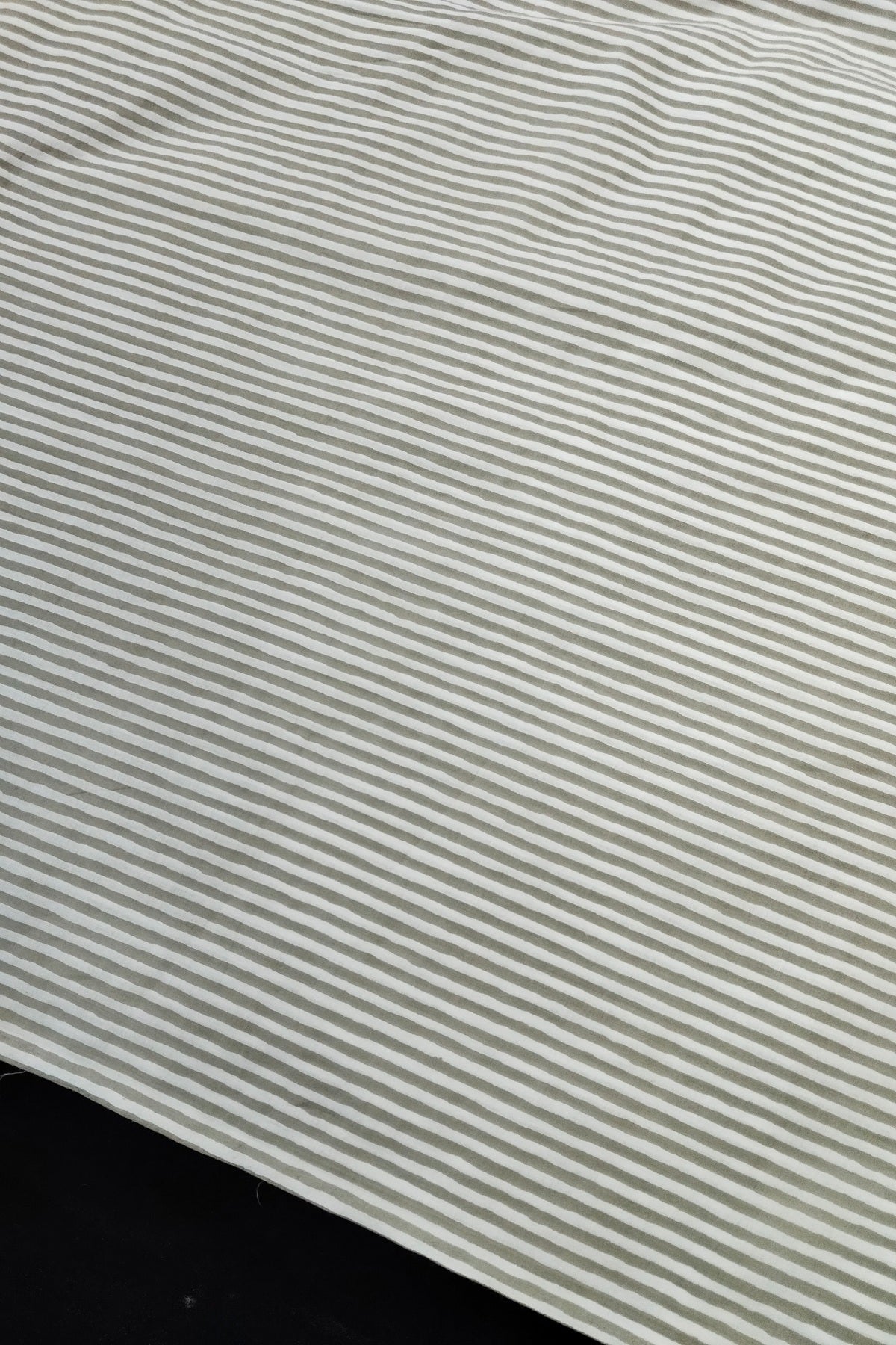 Horizontal Lines Screen Printed Pure Cotton Fabric