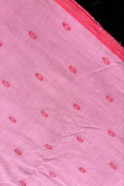 Jhamdani Motifs Thread Woven Pure Cotton Fabric