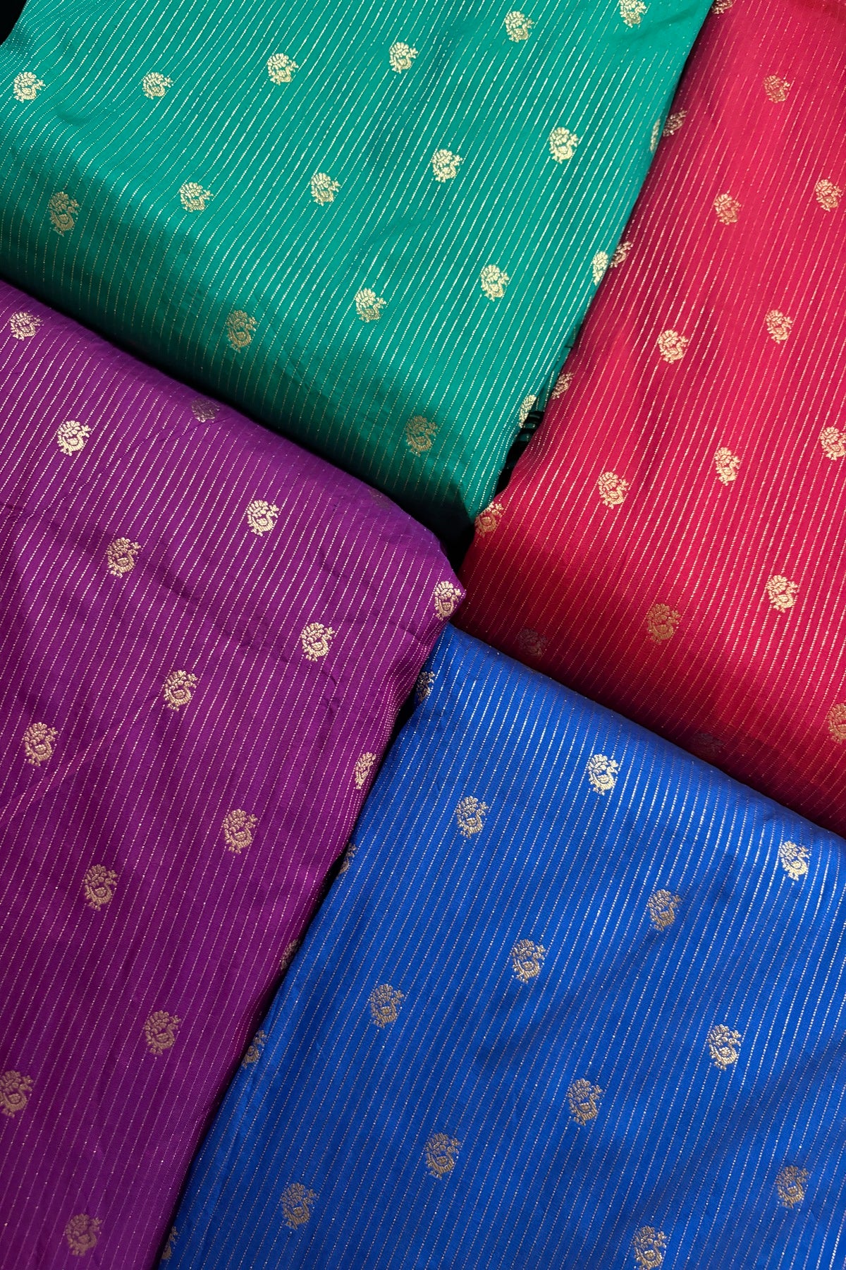 Annapakshi With Vertical Zari Woven Semi Rawsilk Fabric