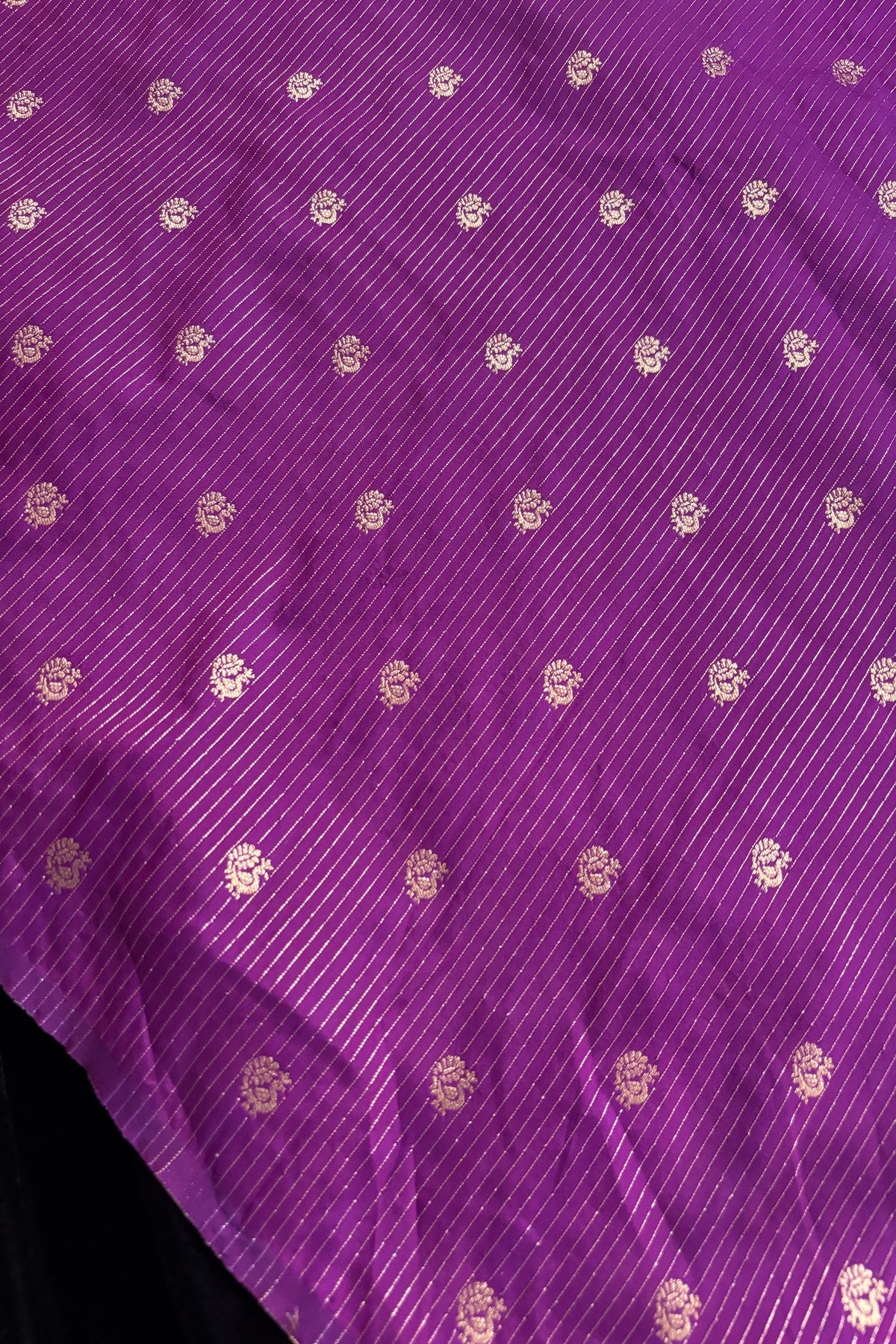 Annapakshi With Vertical Zari Woven Semi Rawsilk Fabric