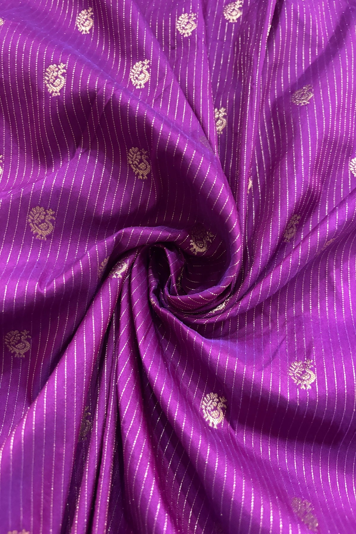 Annapakshi With Vertical Zari Woven Semi Rawsilk Fabric