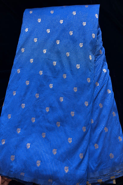 Annapakshi With Vertical Zari Woven Semi Rawsilk Fabric