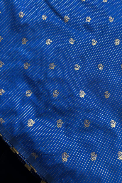 Annapakshi With Vertical Zari Woven Semi Rawsilk Fabric