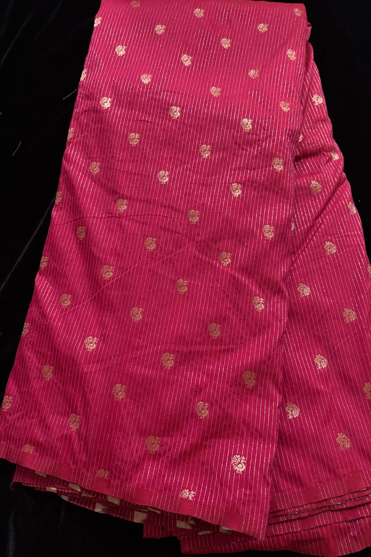 Annapakshi With Vertical Zari Woven Semi Rawsilk Fabric