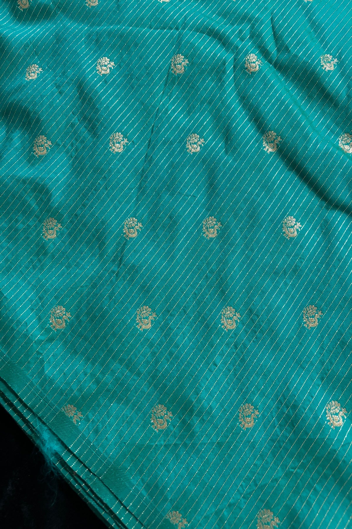 Annapakshi With Vertical Zari Woven Semi Rawsilk Fabric