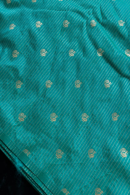 Annapakshi With Vertical Zari Woven Semi Rawsilk Fabric