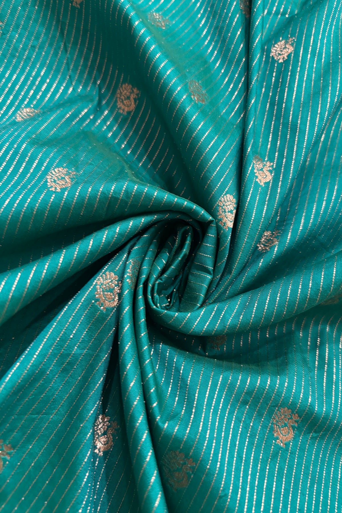 Annapakshi With Vertical Zari Woven Semi Rawsilk Fabric