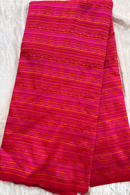 Rangkat Inspired Handwoven Pure Katan Tanchoi Hand-Woven Banaras Fabric