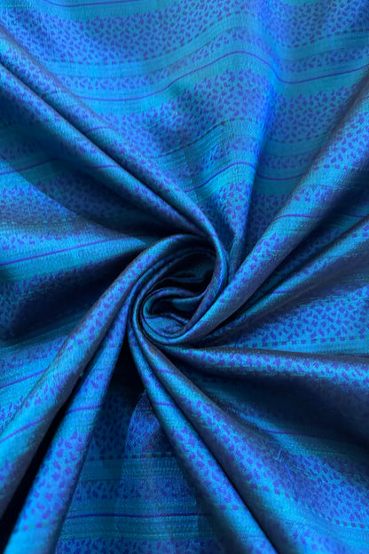 Rangkat Inspired Handwoven Pure Katan Tanchoi Hand-Woven Banaras Fabric