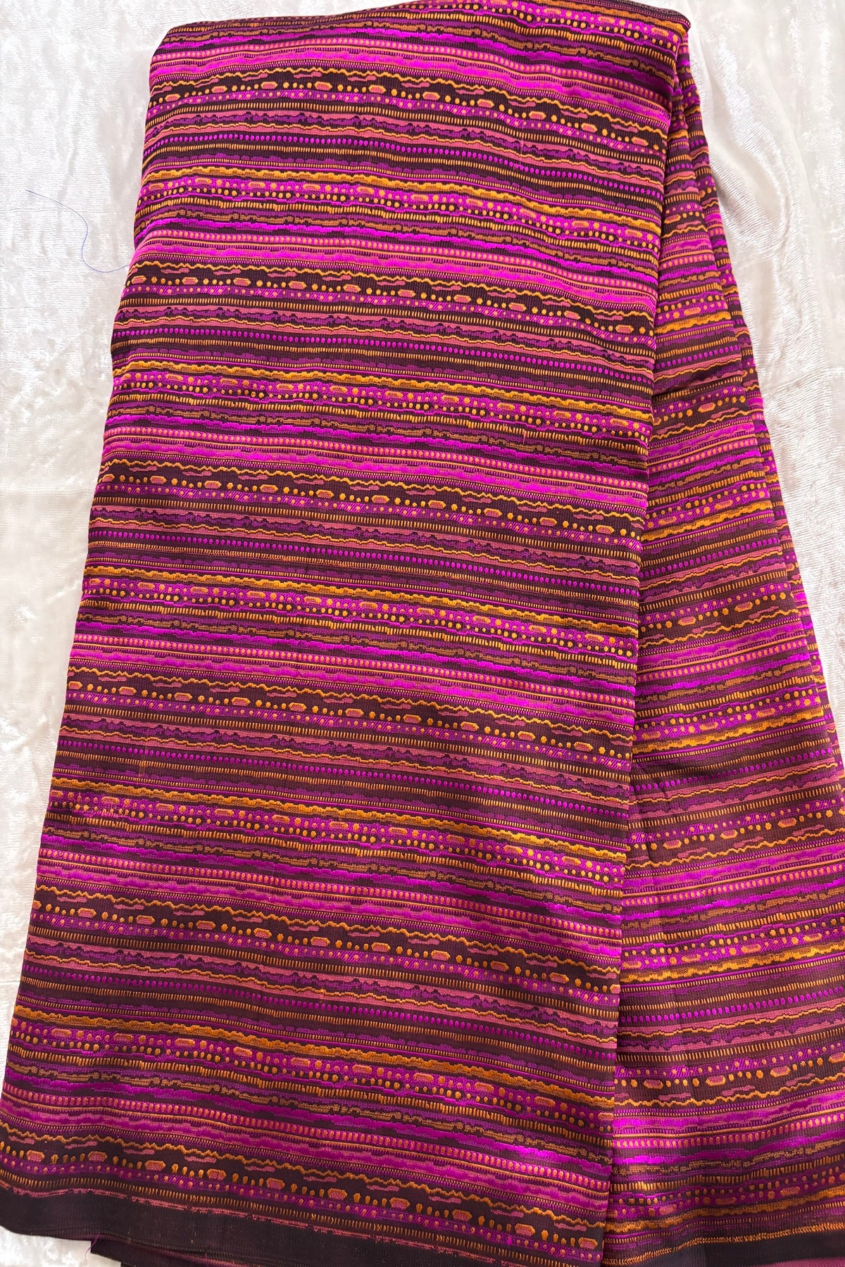 Rangkat Inspired Handwoven Pure Katan Tanchoi Hand-Woven Banaras Fabric