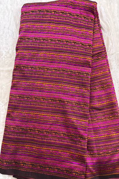 Rangkat Inspired Handwoven Pure Katan Tanchoi Hand-Woven Banaras Fabric