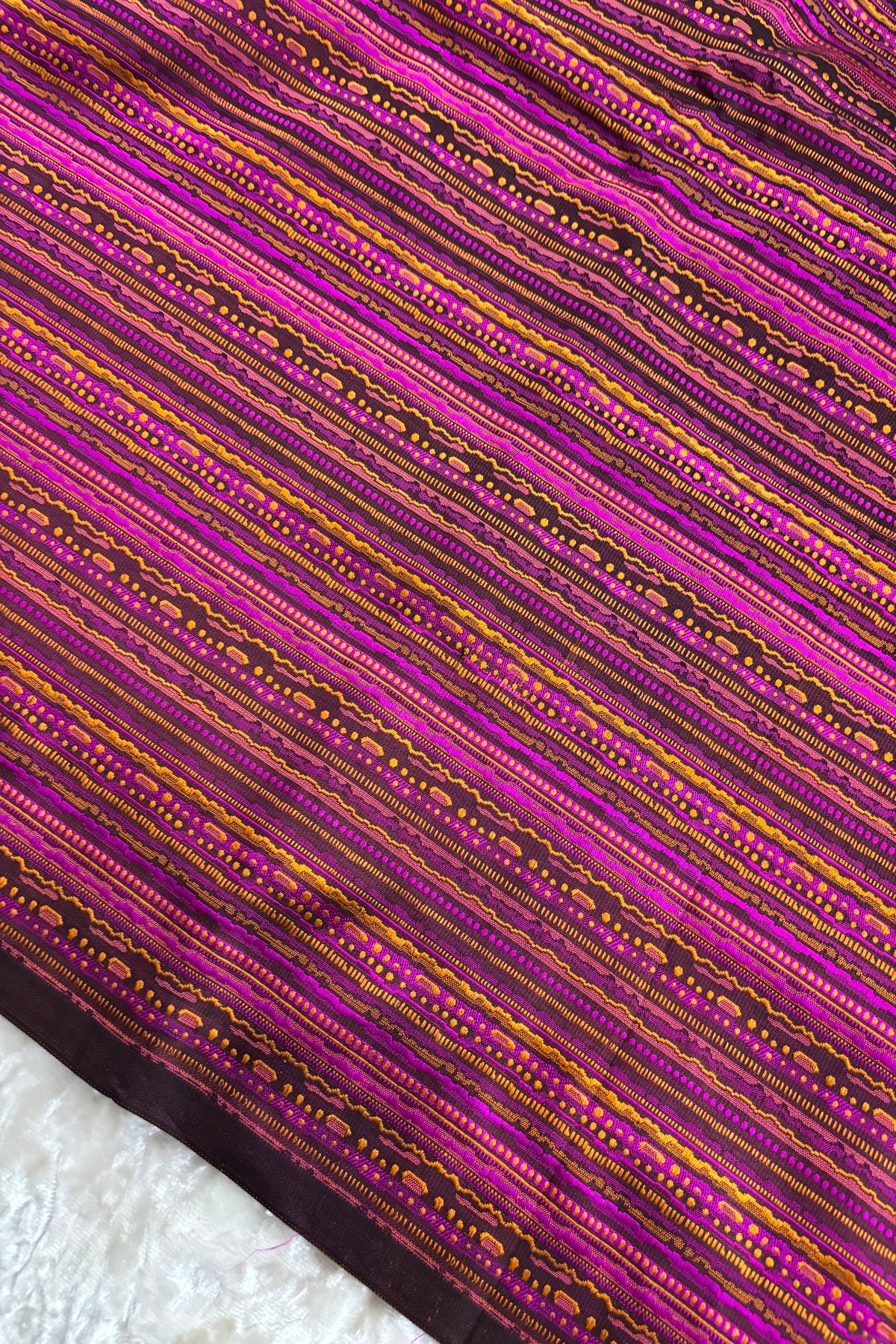 Rangkat Inspired Handwoven Pure Katan Tanchoi Hand-Woven Banaras Fabric