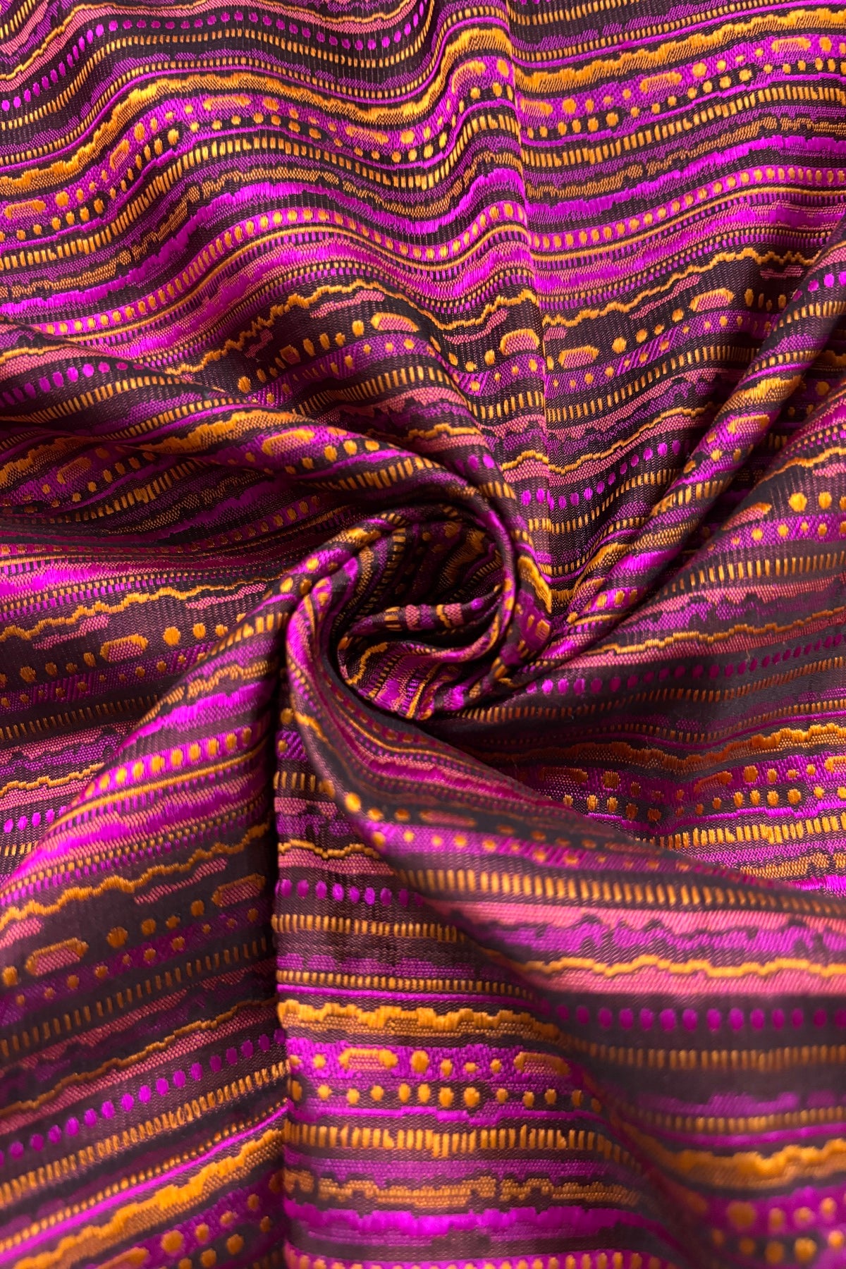 Rangkat Inspired Handwoven Pure Katan Tanchoi Hand-Woven Banaras Fabric