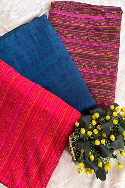 Rangkat Inspired Handwoven Pure Katan Tanchoi Hand-Woven Banaras Fabric