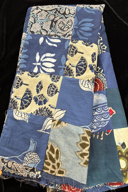 Assorted Squares Featuring Hand Block Printed Cotton Fabric