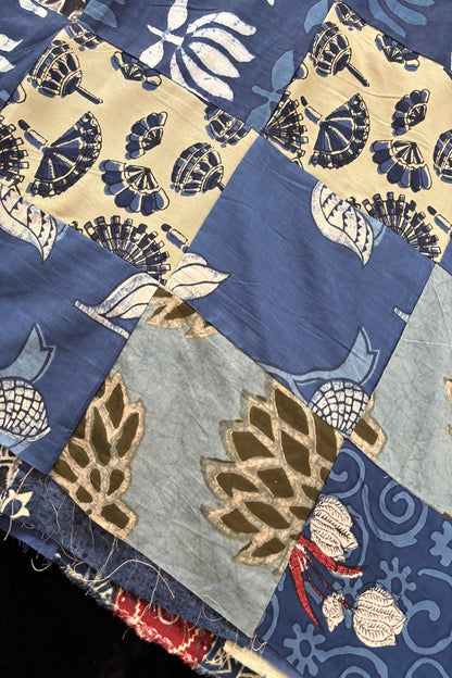 Assorted Squares Featuring Hand Block Printed Cotton Fabric