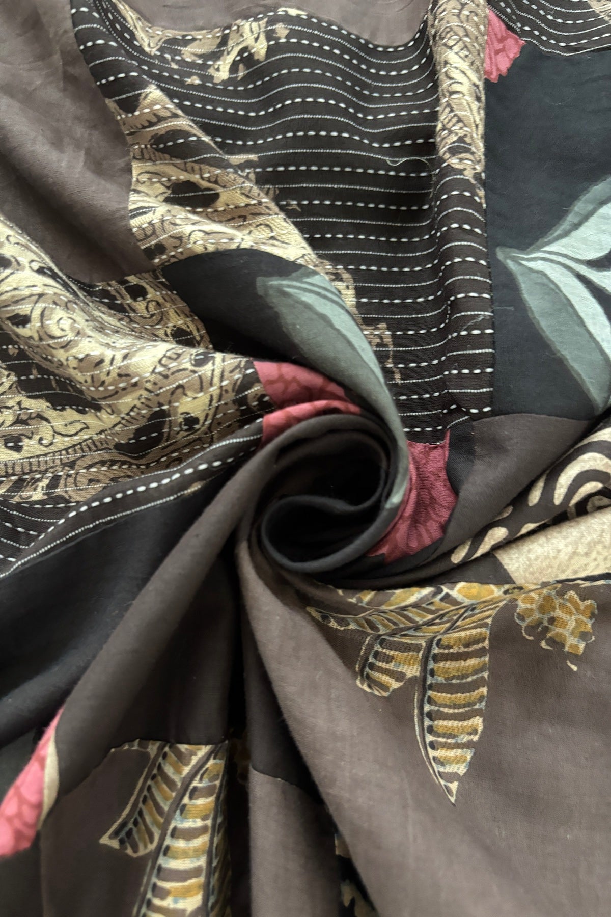 Assorted Squares Featuring Hand Block Printed Cotton Fabric