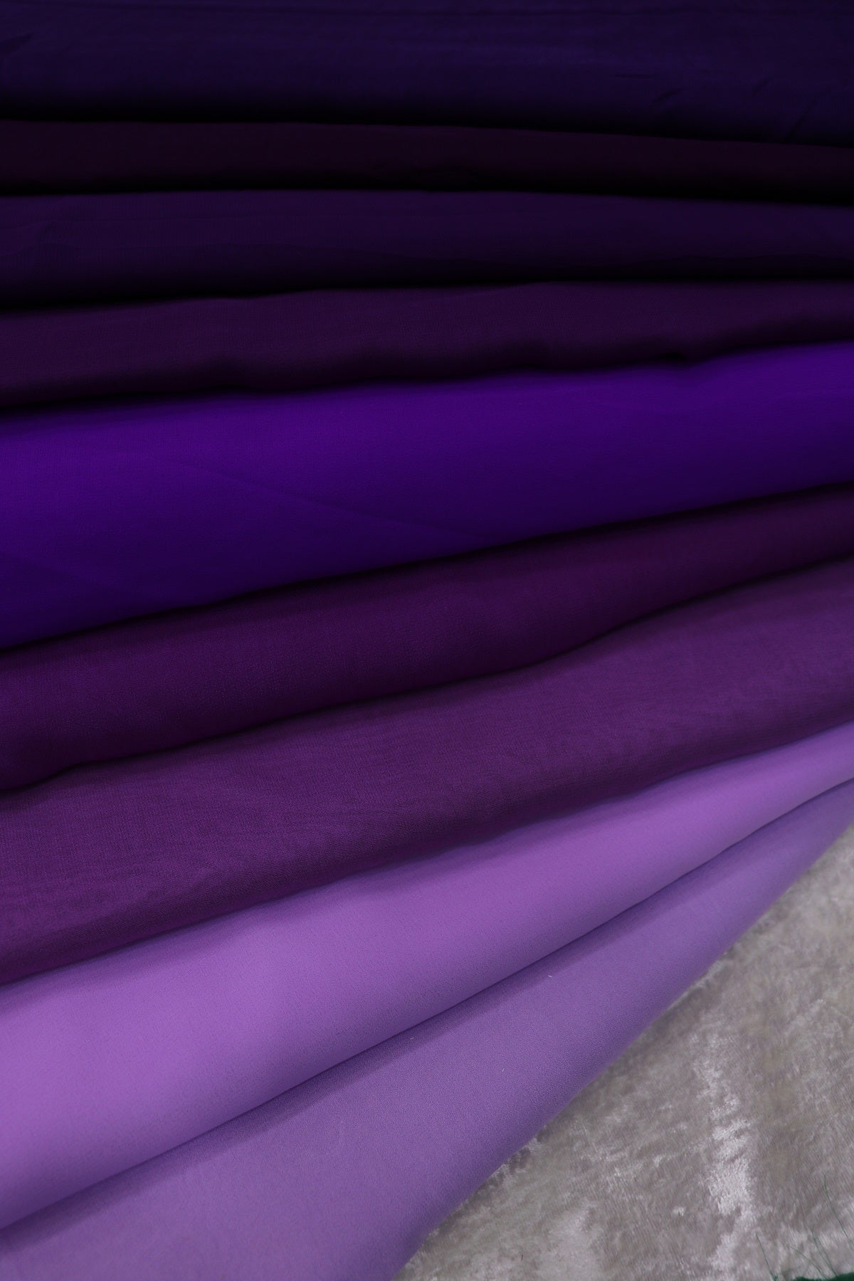Hues Of Purple Georgette Fabric