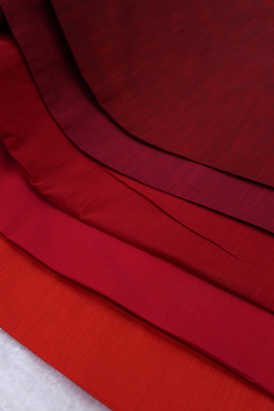 Hues Of Pinks Semi Soft Raw Silk Fabric