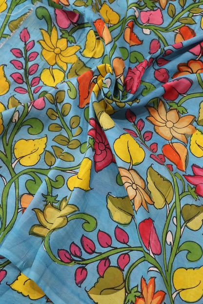 Pure Hand Painted Kalamkari Fabrics