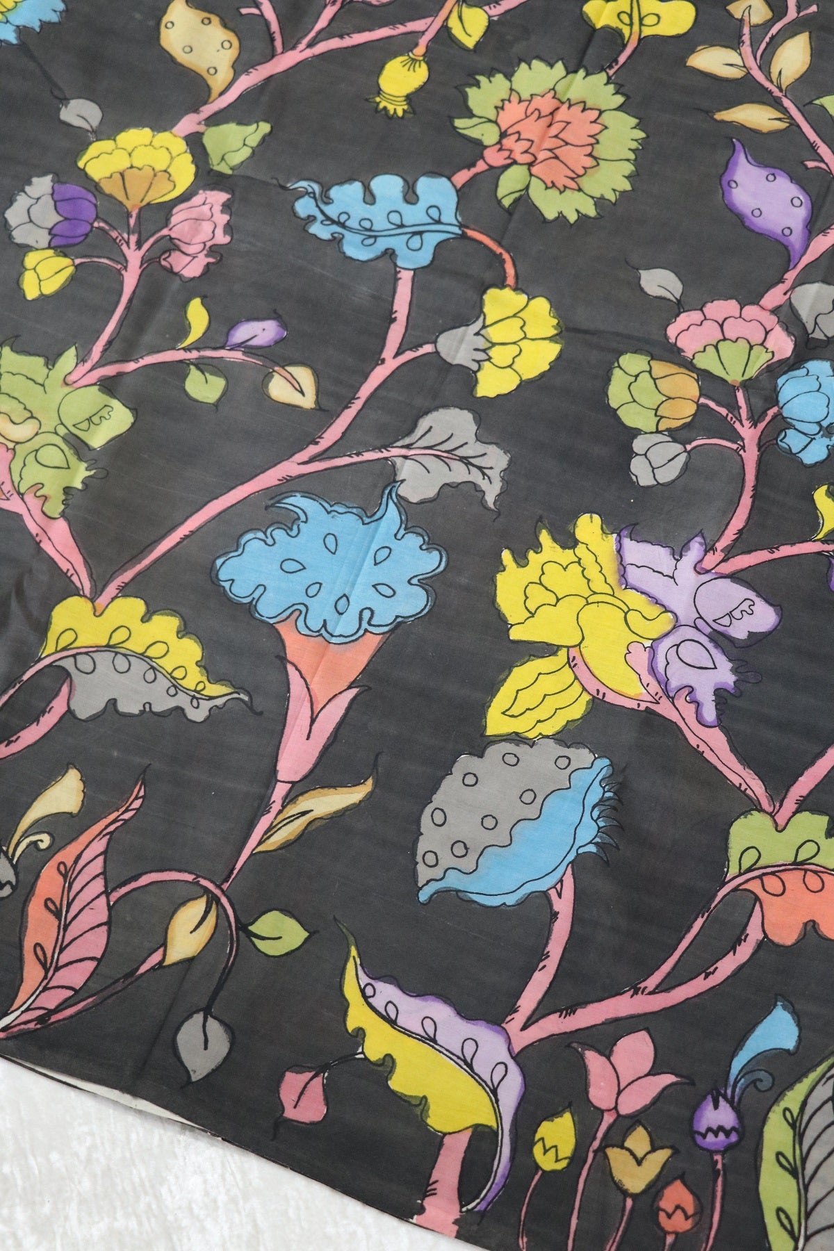 Pure Hand Painted Kalamkari Fabrics