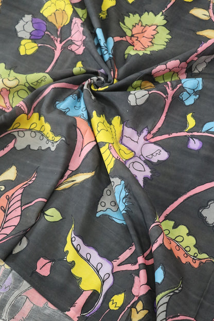 Pure Hand Painted Kalamkari Fabrics