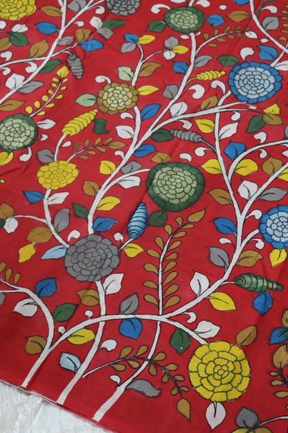 Pure Hand Painted Kalamkari Fabrics