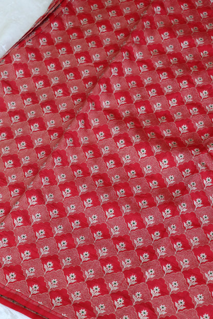 Botanical Motif Banaras Pure Silk Brocades (Colors Available)