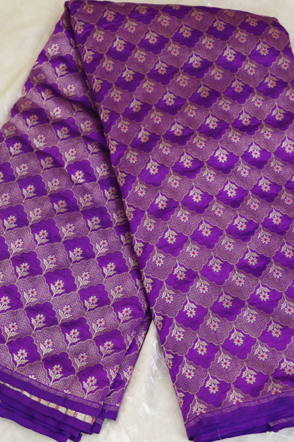 Botanical Motif Banaras Pure Silk Brocades (Colors Available)