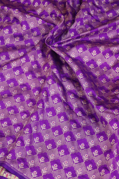 Botanical Motif Banaras Pure Silk Brocades (Colors Available)