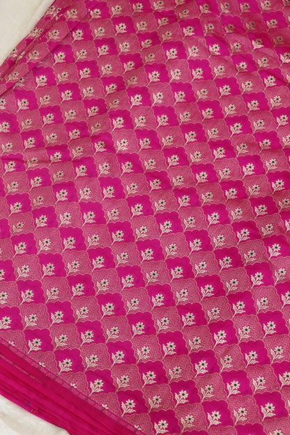 Botanical Motif Banaras Pure Silk Brocades (Colors Available)