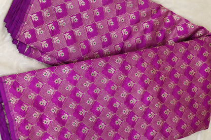 Botanical Motif Banaras Pure Silk Brocades (Colors Available)