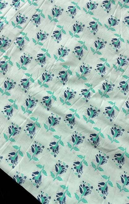 Orchid Slipper Inspired Printed Cotton Fabric