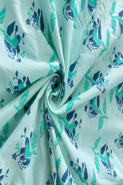 Orchid Slipper Inspired Printed Cotton Fabric
