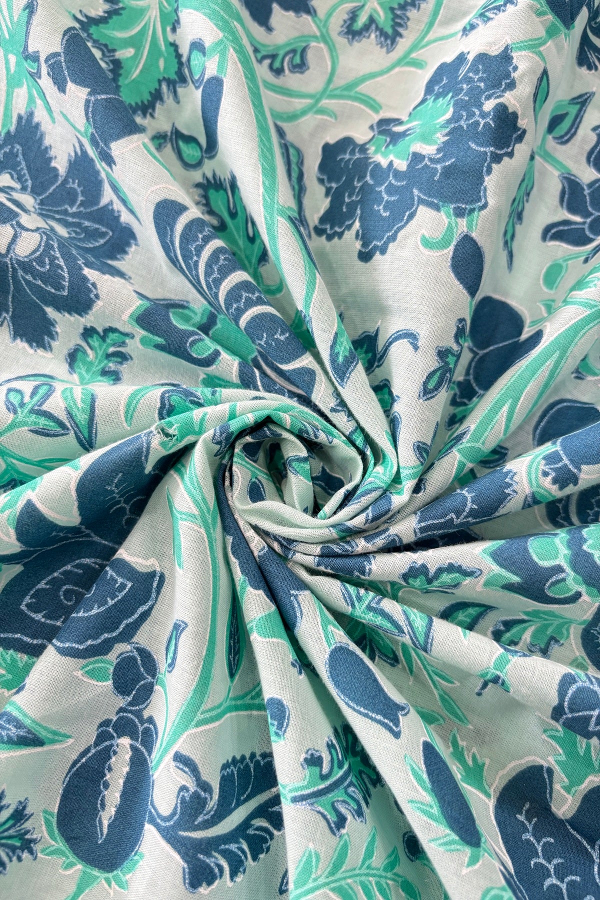 Fruits & Floral Valley Inspired Cotton Printed Fabric