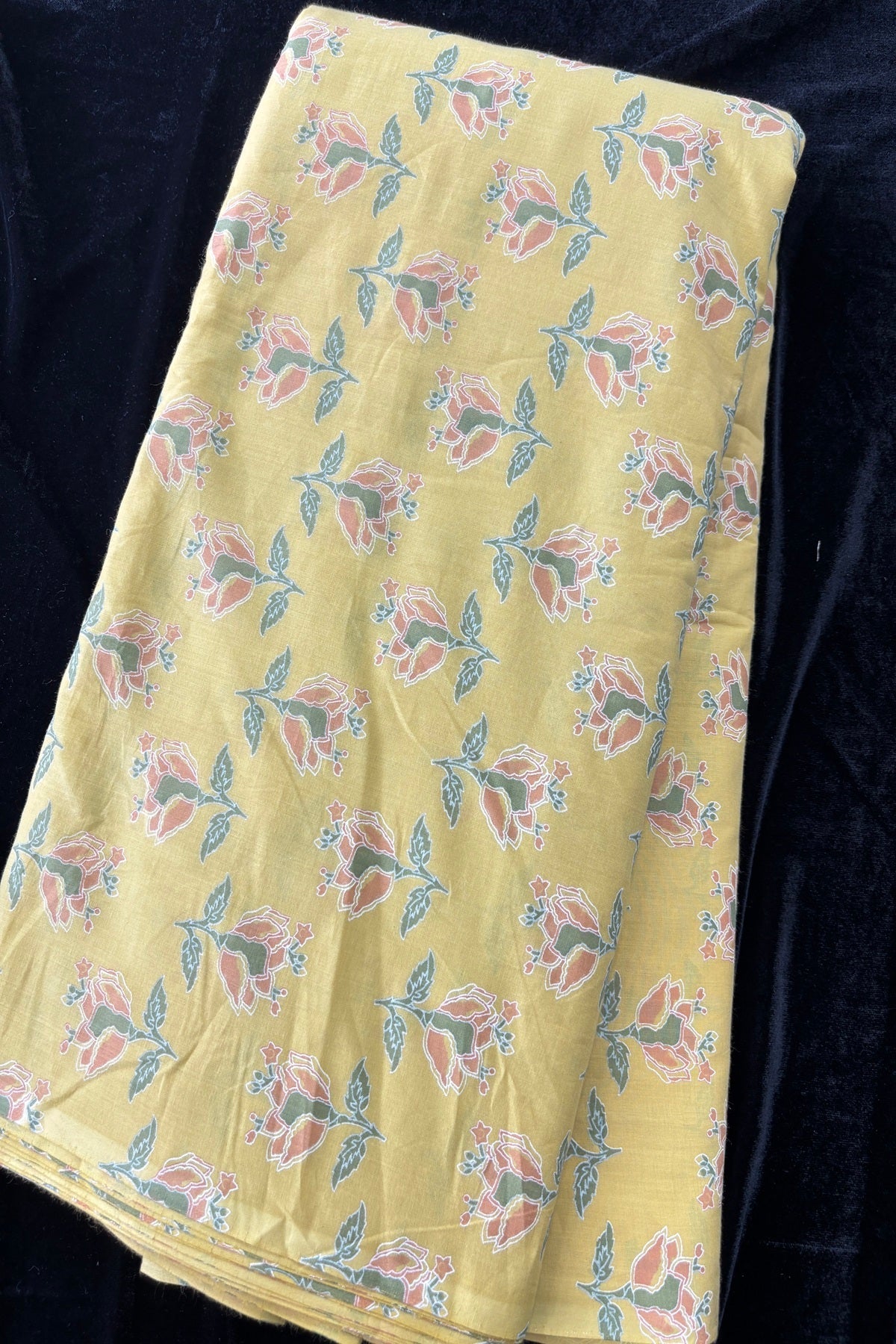 Orchid Slipper Inspired Printed Cotton Fabric