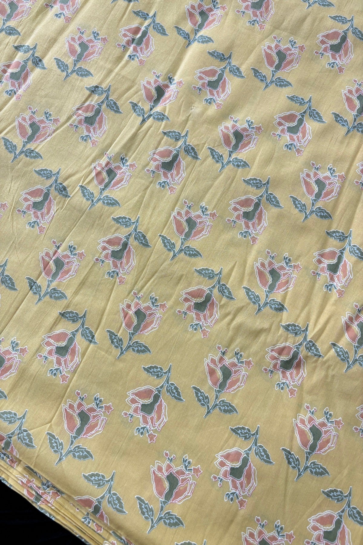 Orchid Slipper Inspired Printed Cotton Fabric