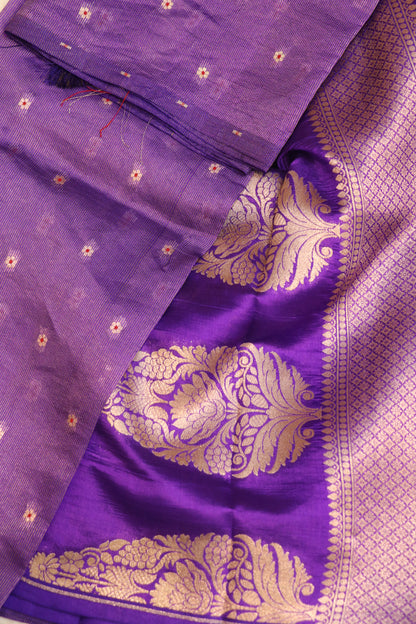 Pure Silk Zari Line Banarasi Meena Butti Dupatta