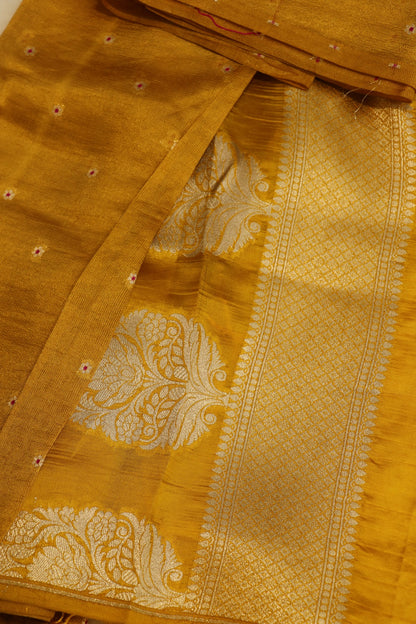 Pure Silk Zari Line Banarasi Meena Butti Dupatta