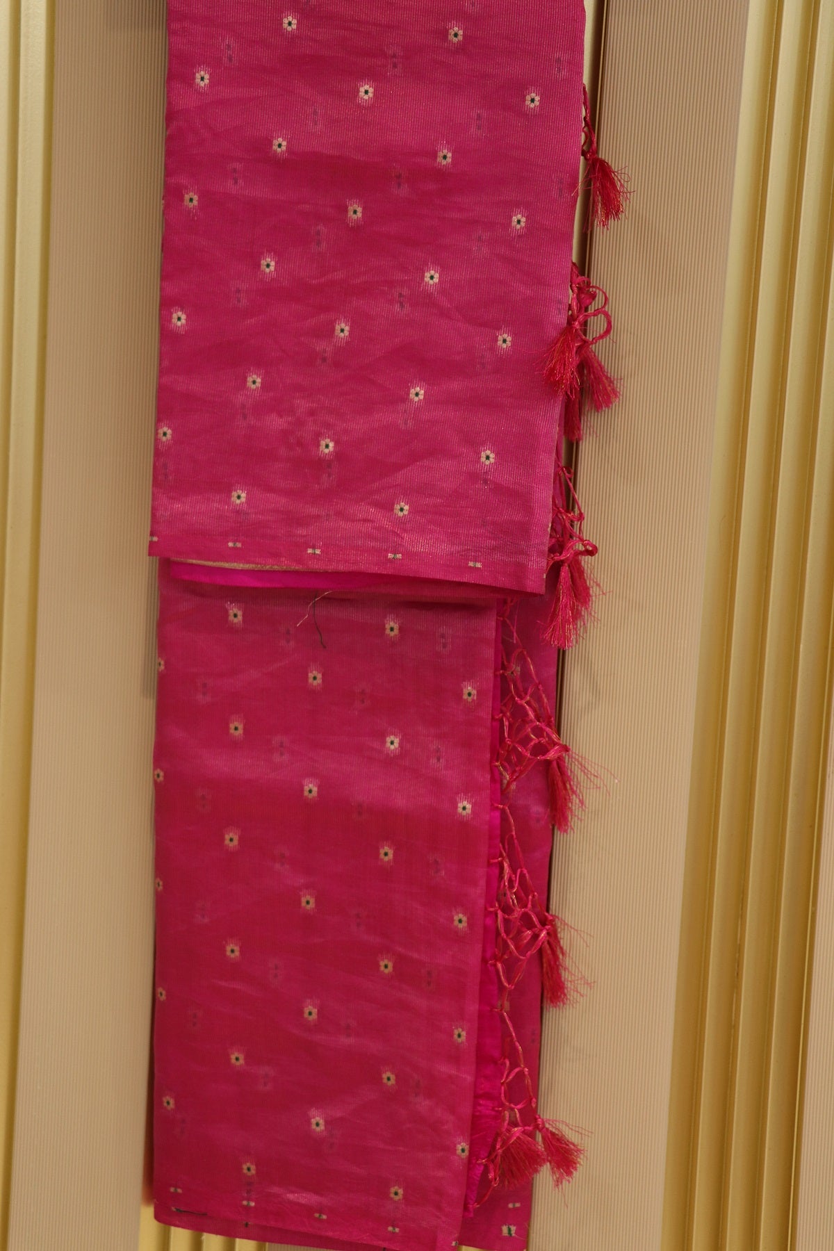 Pure Silk Zari Line Banarasi Meena Butti Dupatta