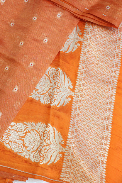 Pure Silk Zari Line Banarasi Meena Butti Dupatta