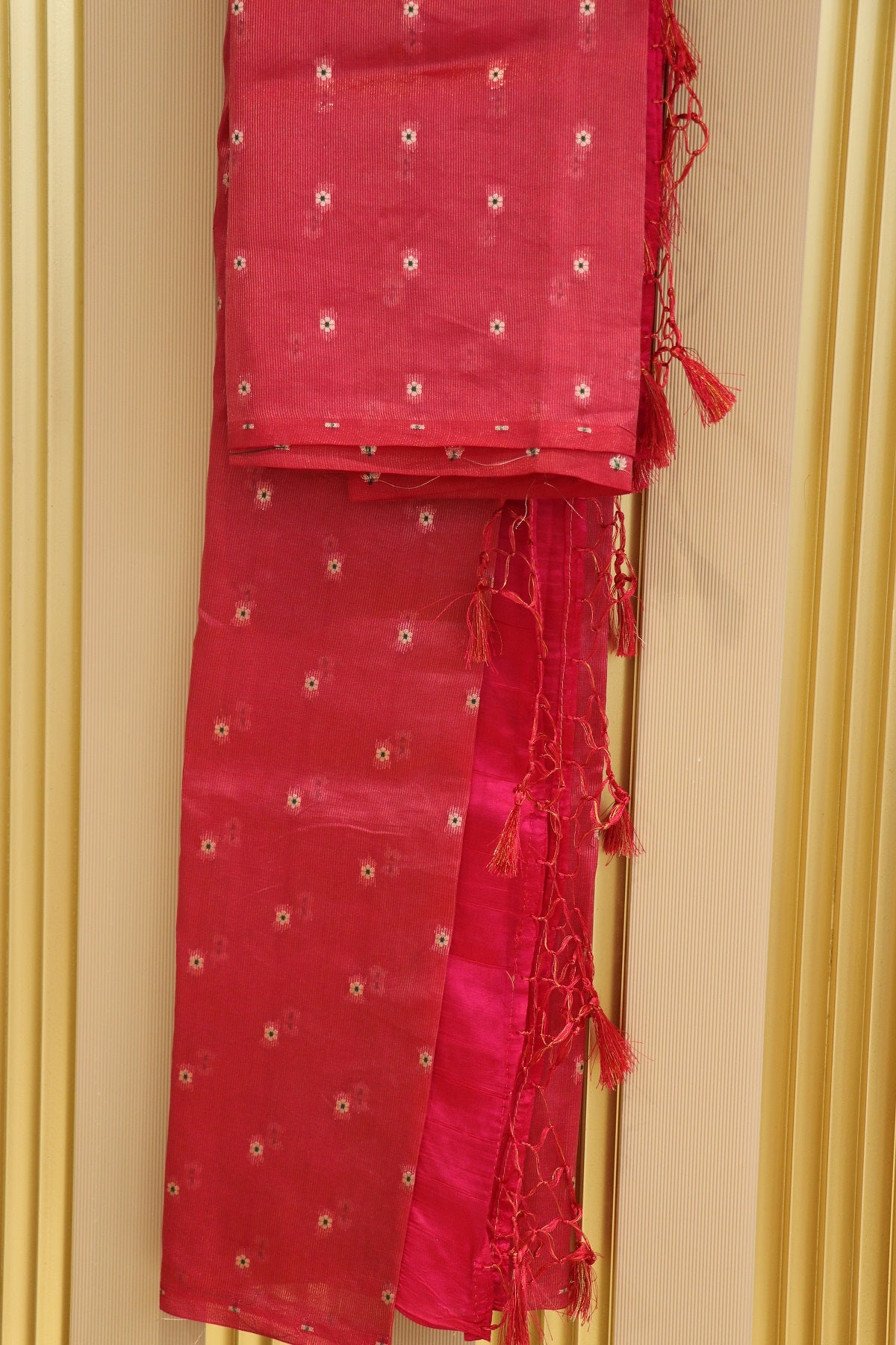 Pure Silk Zari Line Banarasi Meena Butti Dupatta