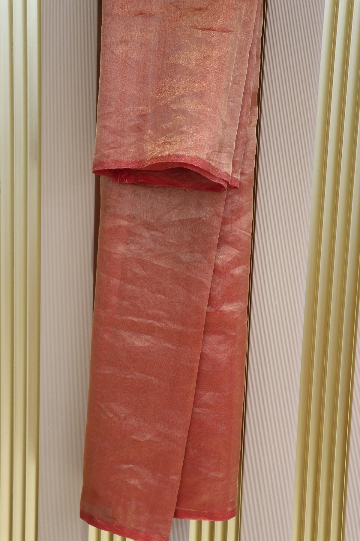 Pure Tissue Organza With Chinya Woven Pallu Banarasi Dupatta