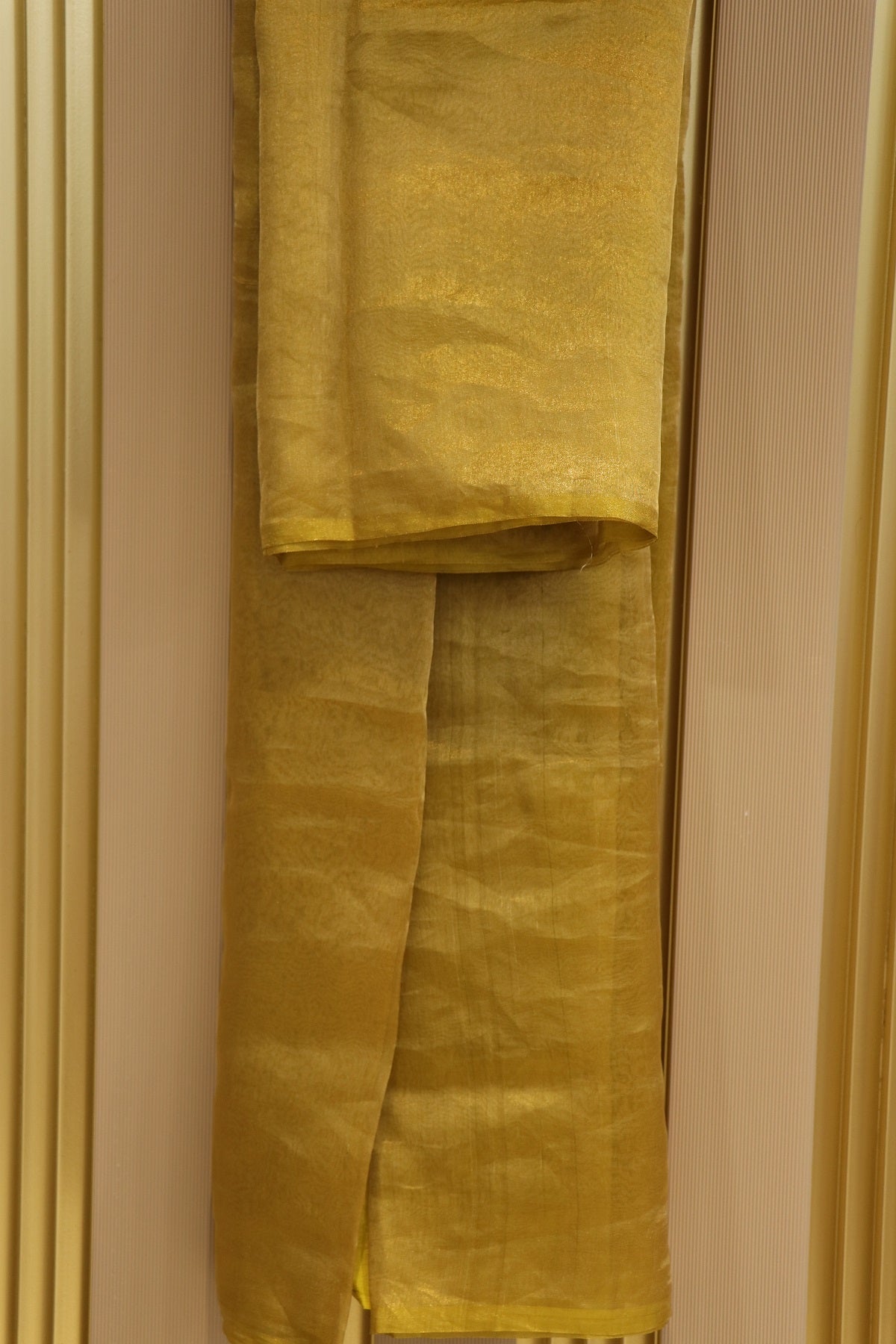 Pure Tissue Organza With Chinya Woven Pallu Banarasi Dupatta