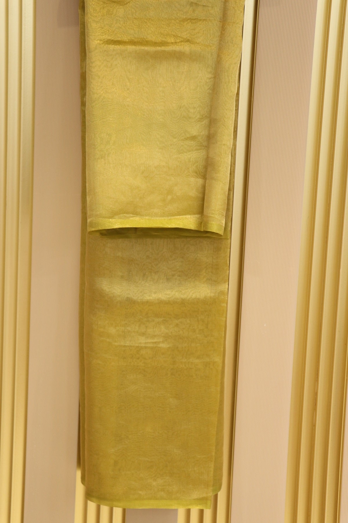 Pure Tissue Organza With Chinya Woven Pallu Banarasi Dupatta