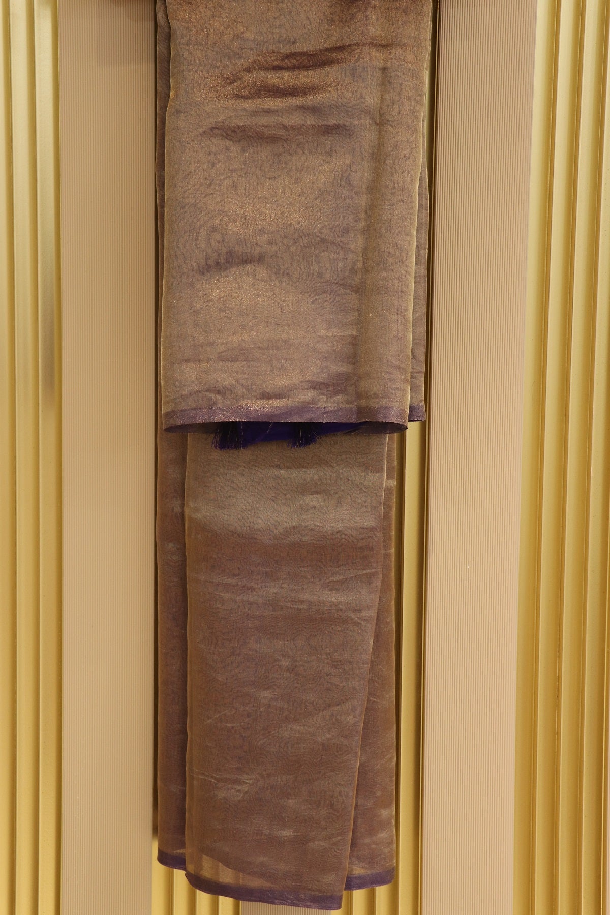 Pure Tissue Organza With Chinya Woven Pallu Banarasi Dupatta