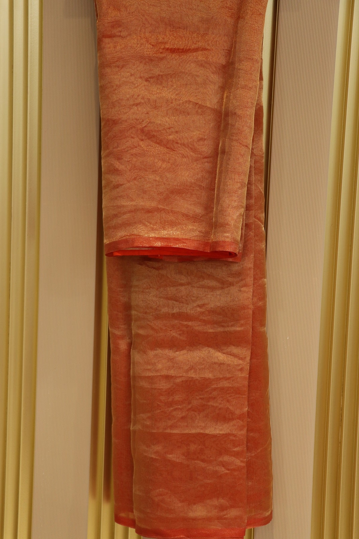 Pure Tissue Organza With Chinya Woven Pallu Banarasi Dupatta