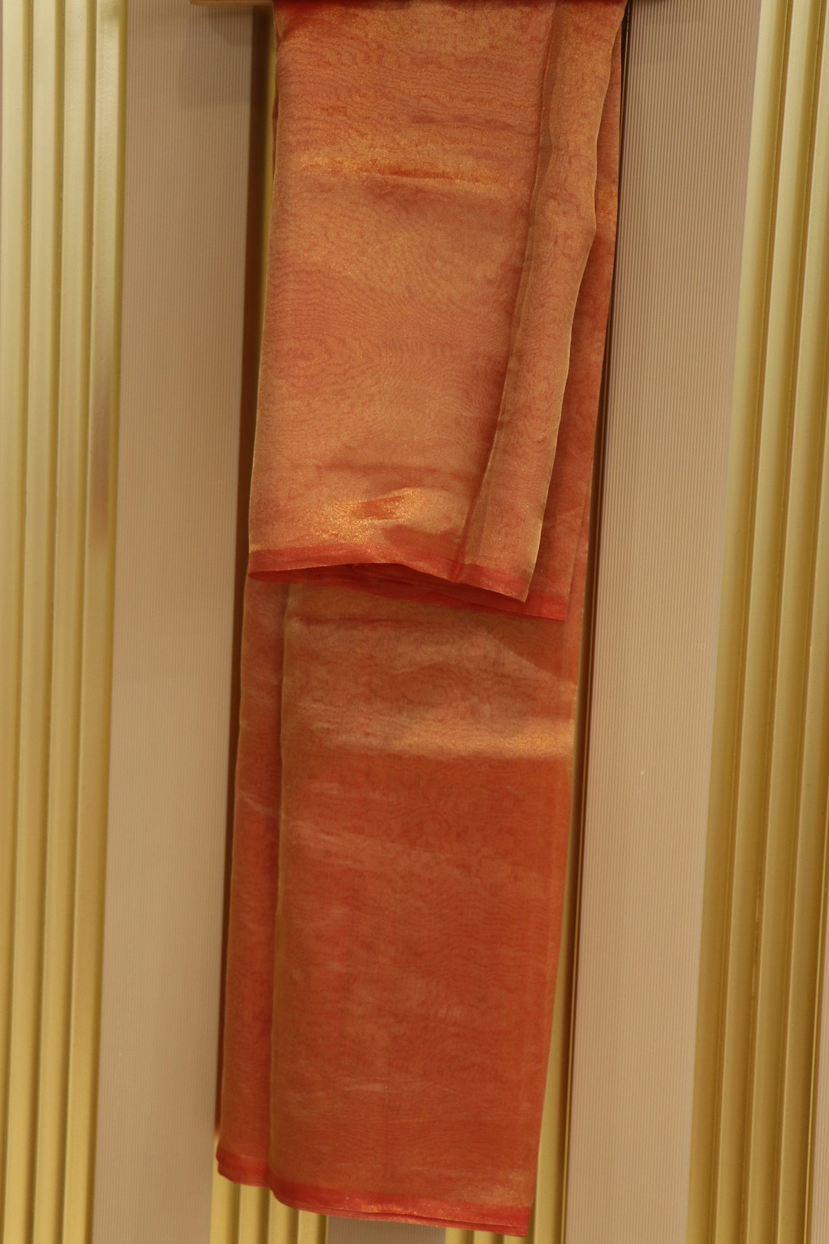 Pure Tissue Organza With Chinya Woven Pallu Banarasi Dupatta