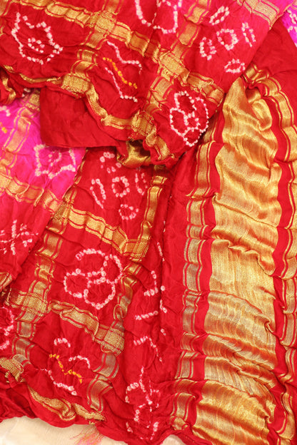 Bhandani Gharchola Gaji Silk Dupatta