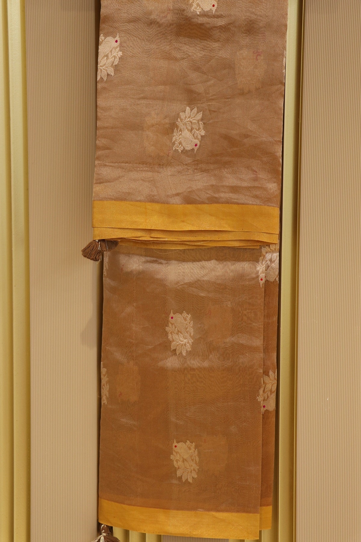 Pure organza Tissue With Kaduwa Bird Motifs Dupatta